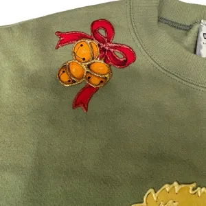 Lee Ugly Christmas Sweatshirt | Vintage "Peace on Earth" Lion & Lamb | Size XL thumbnail 6