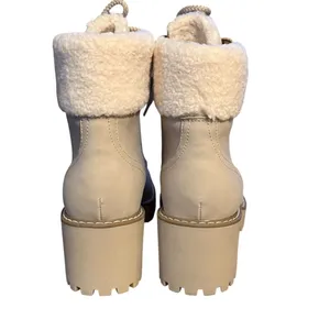 DV by Dolce Vita Russit Sherpa trim laced wedge ankle boots thumbnail 7