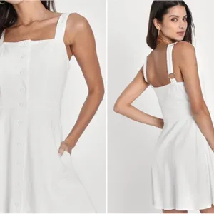 LULUS Bachelorette Engagement Bridal Shower Brunch Honeymoon Fit and Flare Mini thumbnail 2