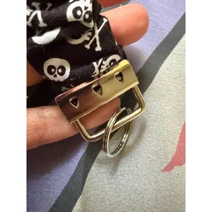 Skull & Crossbones Scrunchie Wristlet Keychain thumbnail 5