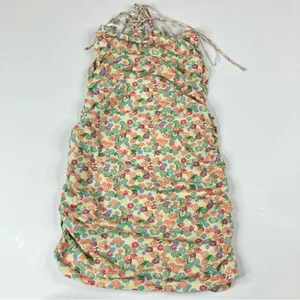 Princess Polly Retro Floral 100% Cotton Ruched Bodycon Dress Womens 8 thumbnail 6