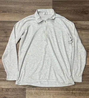 Patagonia Capilene Quarter Zip Heather Grey Long Sleeve Vintage Women’s Large thumbnail 1