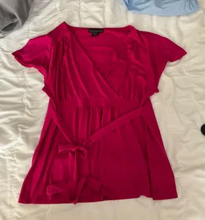 Pink Wrap Top Size L thumbnail 1