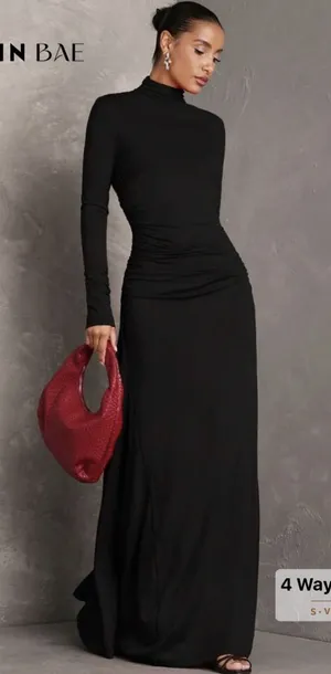 SheIn Long sleeve maxi dress thumbnail 1