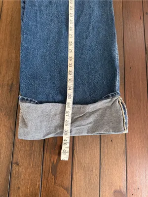 Hidden Wide Leg Cuffed Jeans Size 26 | Trendy Medium Wash Denim thumbnail 9