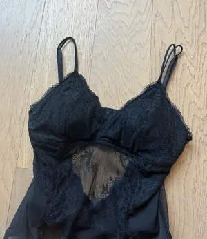 Abercrombie Black Vintage Lace Bodysuit thumbnail 4