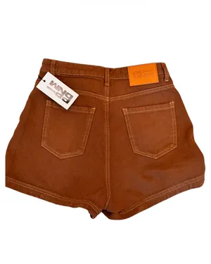 NWT Princess Polly Darby Short Brown Denim High Waisted 4 thumbnail 4