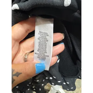 Vintage Retro Black Polka Dot Midi Dress Sleeveless Pleated Flounce Hem Classic thumbnail 3