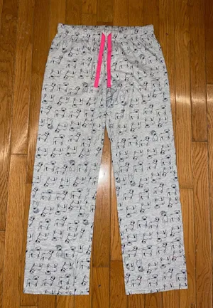 Gray Pug Pajama Pants thumbnail 1