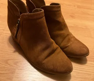 Brown Suede Ankle Boots Size 10 thumbnail 1