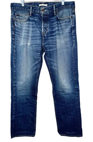 Abercrombie & Fitch Classic Straight 100% Cotton Blue Denim Jeans Size 33W x 32L thumbnail 1