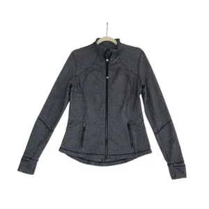 LULULEMON Forme Coco Pique Jacket Sz 8 Black Stretch Athletic Outdoor Yoga Gym thumbnail 3