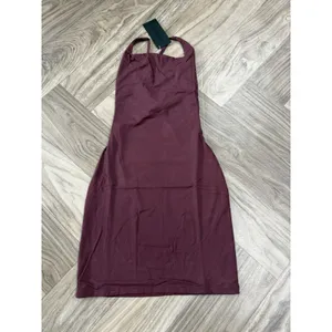 NEW Alphalete Ultrasoft Allure Dress - Wine , Size Small thumbnail 4