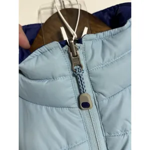L.L.Bean Royal & Light Blue Reversible Goose Down Puffer Vest – Women’s Small thumbnail 7