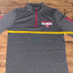 Tampa Bay Buccaneers NFL Team Apparel 1/4 zip pullover shirt thumbnail 7