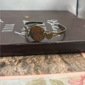 Vintage 1973 Penny Bracelet Boho Coin Cuff Americana Adjustable thumbnail 6