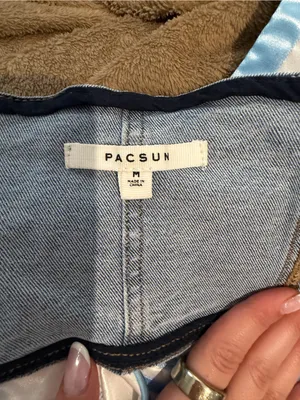 PacSun Light Blue Denim Corset Vest thumbnail 6