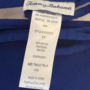Tommy Bahama Slub Knit Blue Sapphire Maxi Dress Women’s Size Medium thumbnail 13