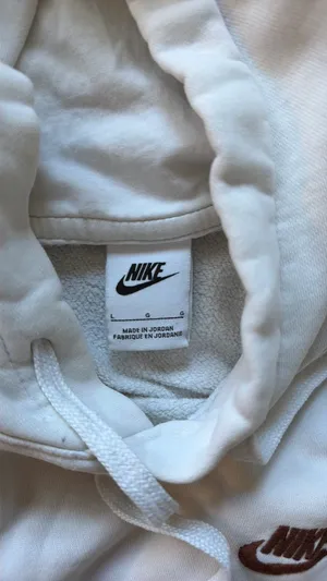 Nike Hoodie Sweatshirt White Swoosh thumbnail 3