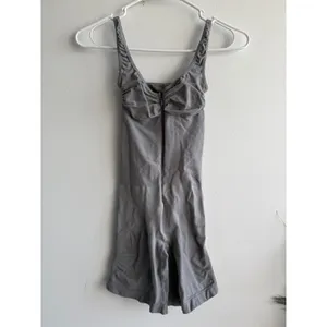 SKIMS Sculpting Mid Thigh Bodysuit with Zipper‎ Oxide Grey Womens Size M/M thumbnail 2