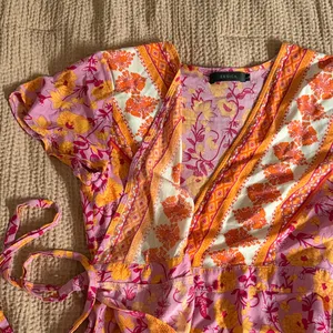 Viral Floral Wrap Dress Pink Size L thumbnail 7