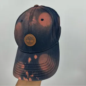Vintage Y2K Timberland Custom Bleach Splatter Dad Hat OS thumbnail 3