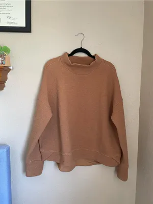 Calia by Carrie Underwood Cloud Mock Neck Pullover Size 1X Golden Taffy Extended thumbnail 3