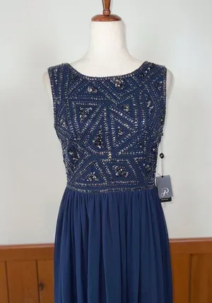 Stunning New Adrianna Papell Beaded Bodice Chiffon Mother of the Bride Gown! thumbnail 3
