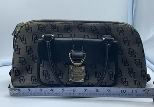 DOONEY & BOURKE black & gray signature D&B logo tote bag thumbnail 6