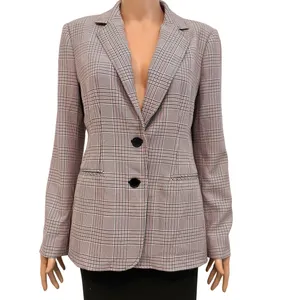 Chelsea28 medium 2 button front plaid jacket blazer coat C 3001 thumbnail 11