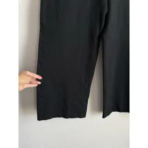 SPANX The Perfect Pant Wide Leg Black Ponte Knit Pull On Pants Size L Minimalist thumbnail 5