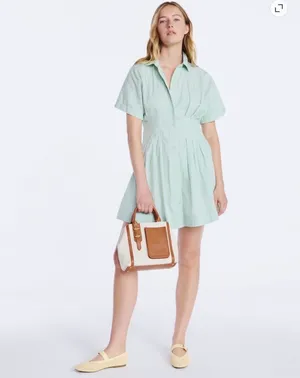 Free Assembly Striped Corset Mini Shirtdress thumbnail 2