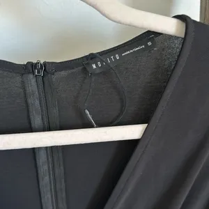 Mohito Detailed Black V-neck Wide Leg Jumpsuit Dressy Classy / Size Small thumbnail 7
