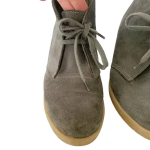 J Crew Lace Up Wedge Ankle‎ Suede Boots Booties Shoes Women's Size 8 Grey thumbnail 3