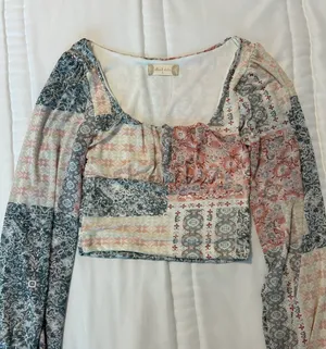 Altar'd State Cropped Shirt thumbnail 1