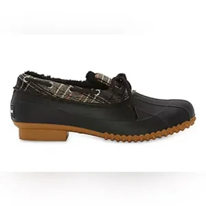 NWT St. John’s Bay Rockwell Black Rain Duck Boots Women’s Size 10 Memory Foam thumbnail 3