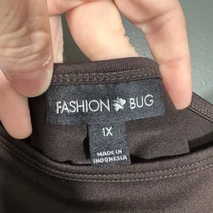 Fashion Bug Brown Y2K Tank Top Adjustable Spaghetti Strap - Women's Plus Size 1X thumbnail 4