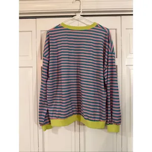 Amazon striped oversized crewneck sweater size M thumbnail 4
