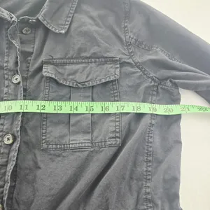 Buffalo David Bitton Utility Jacket‎ Military Drawstring Waist Black Small thumbnail 8