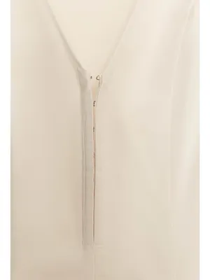 ZARA Elegant Cream Long-Sleeve Fit & Flare Dress thumbnail 6