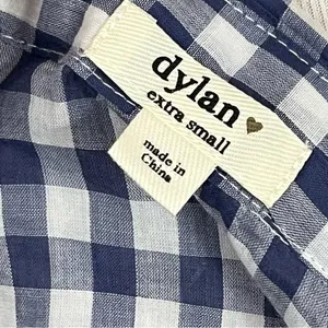 Dylan Gia Ruffles Blue and White Gingham Plaid XS thumbnail 6