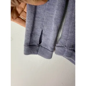Lululemon merino wool long sleeve crew neck sweater blue purple size 6‎ thumbnail 4