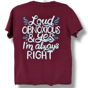 Delta women’s medium Southern Attitude Loud Obnoxious & Yes Always Right thumbnail 7