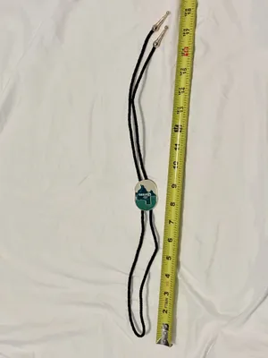 Corona Extra Texas Bolo Tie Beer Western Black Braided Cord Gold Tone thumbnail 3