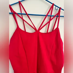 Charlotte‎ Russe Bodycon Strappy Mini Dress Dark Pink Size Medium thumbnail 4