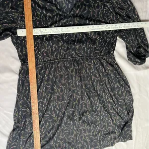 Ava & Viv Black Floral Long Sleeve Dress thumbnail 7