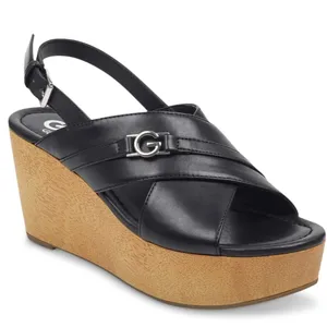 NEW GBG Los Angeles Dee Wedge Sandal Black SZ-10 thumbnail 2