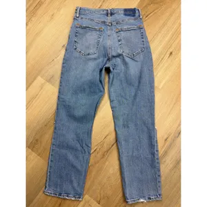 Abercrombie & Fitch Ankle Straight Ultra High Rise Distressed Jeans 29 8R Blue thumbnail 2