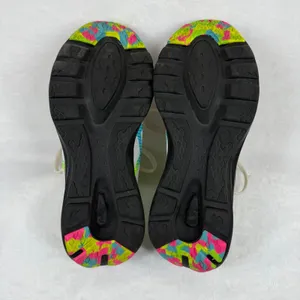 ASICS 1012B246 Womens Running Shoes White Neon Yellow Teal Orange Size‎ 7.5 thumbnail 10