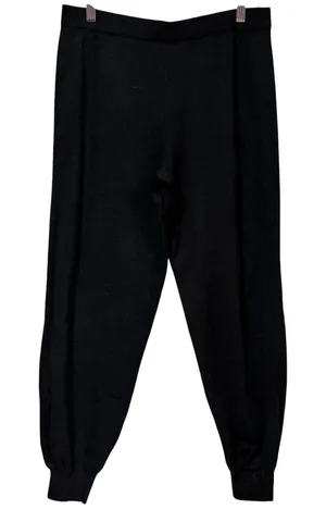 Victorias Secret Black Knit Jogger Pants Wool Blend NWT Womens Medium thumbnail 1